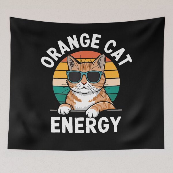 Item preview, Orange Cat Energy Tabby Cat designed and sold by charlettebren.