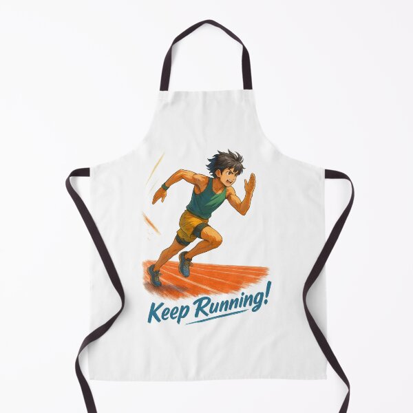 Item preview, Runner’s Spirit – Keep Running! Motivational Anime Art designed and sold by BeetleDots.