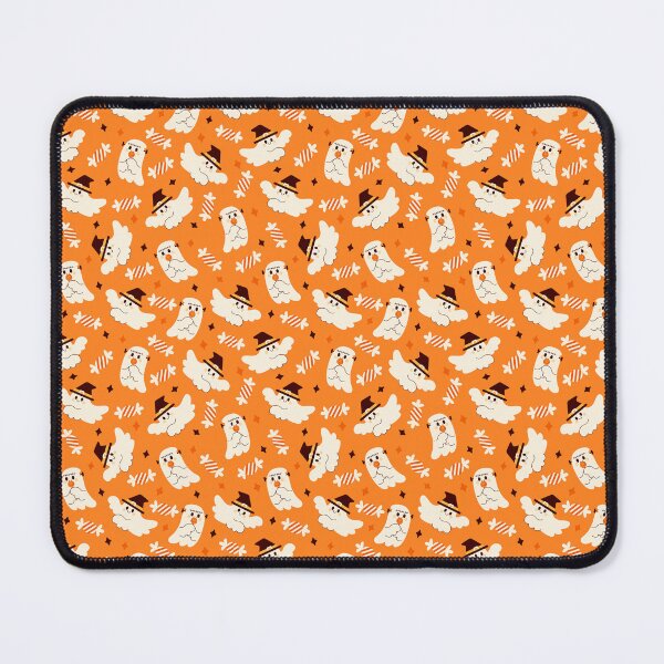 Item preview, Cute Halloween Ghost Pattern in Orange designed and sold by QuietBloom80.