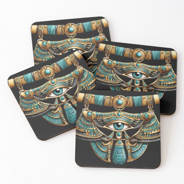 Item preview, Ancient Egyptian Necklace – Eye of Horus Amulet designed and sold by Antik by Schulz.