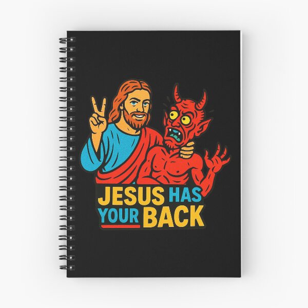 Item preview, Jesus Has Your Back meme Jesus Christ Bible Quote designed and sold by plushism.
