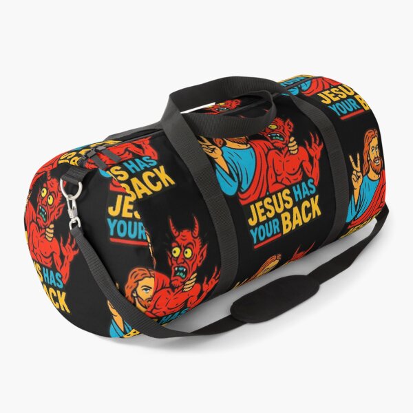Item preview, Jesus Has Your Back meme Jesus Christ Bible Quote designed and sold by plushism.