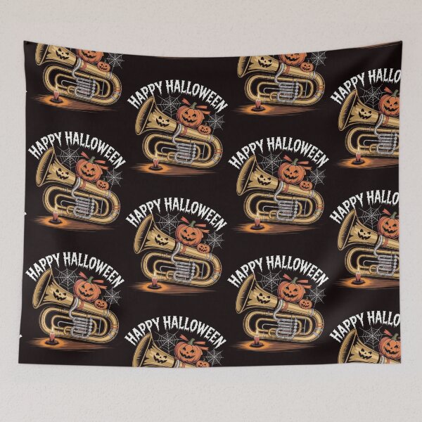 Item preview, Happy Halloween with tuba designed and sold by Agu210.