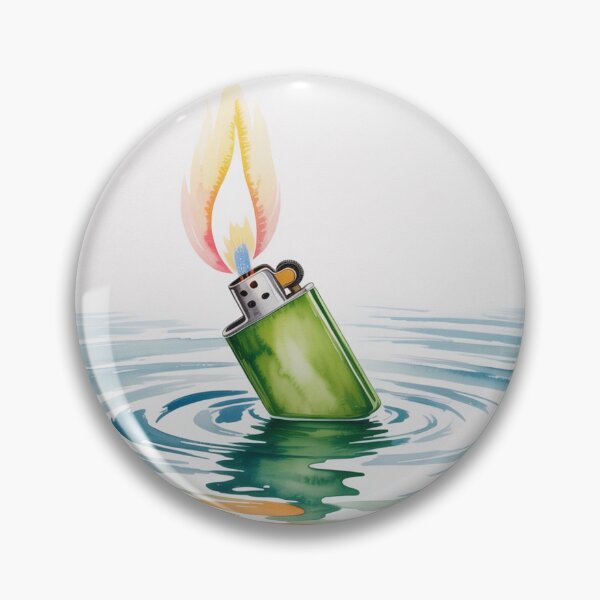 Item preview, Watercolor Burning Lighter designed and sold by ArtQueen777.