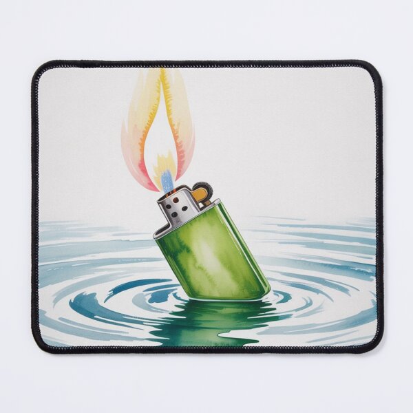Item preview, Watercolor Burning Lighter designed and sold by ArtQueen777.