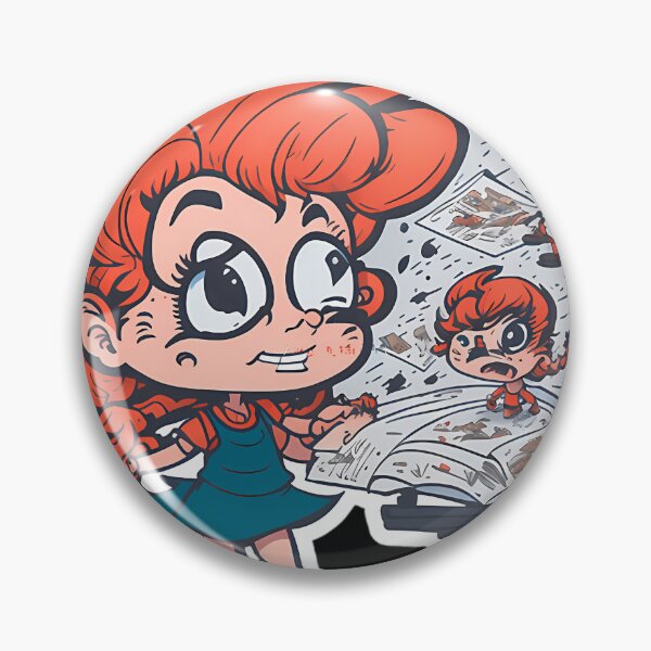 Item preview, Crazy Cartoonist Girl Abnormal Cartoon designed and sold by BlossomsAdama.