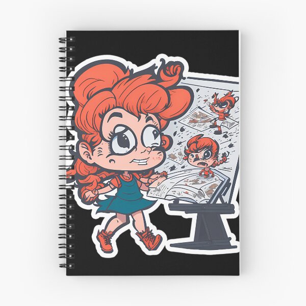 Item preview, Crazy Cartoonist Girl Abnormal Cartoon designed and sold by BlossomsAdama.
