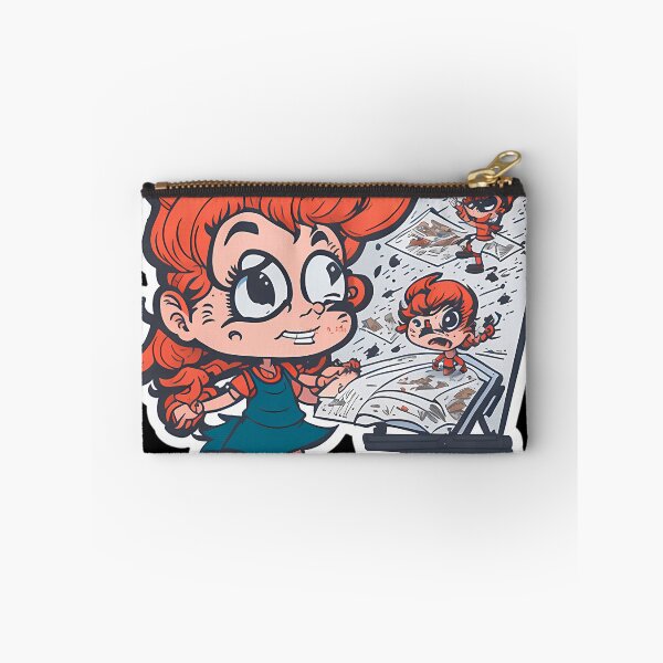Item preview, Crazy Cartoonist Girl Abnormal Cartoon designed and sold by BlossomsAdama.