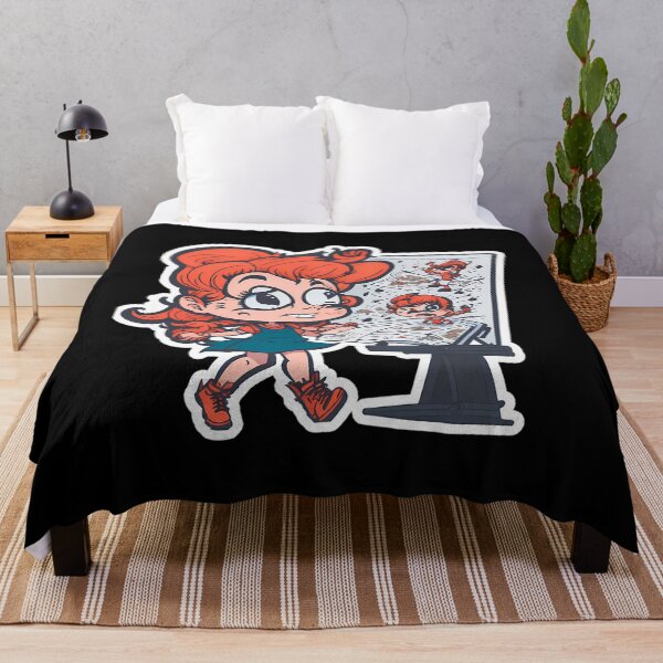Item preview, Crazy Cartoonist Girl Abnormal Cartoon designed and sold by BlossomsAdama.