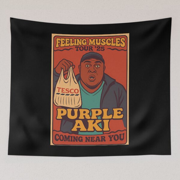Item preview, Purple Aki Feeling Muscles designed and sold by BlossomsAdama.