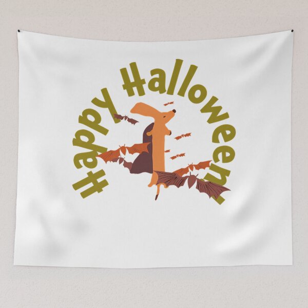 Item preview, Dachshund Dog And Halloween designed and sold by GreenmeemM.