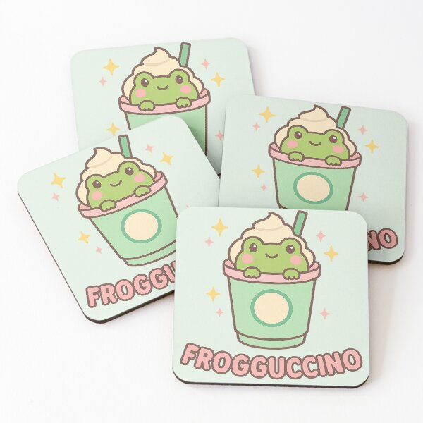 Item preview, Frogguccino – Cute Frog in Pastel Coffee Cup designed and sold by wwshd.