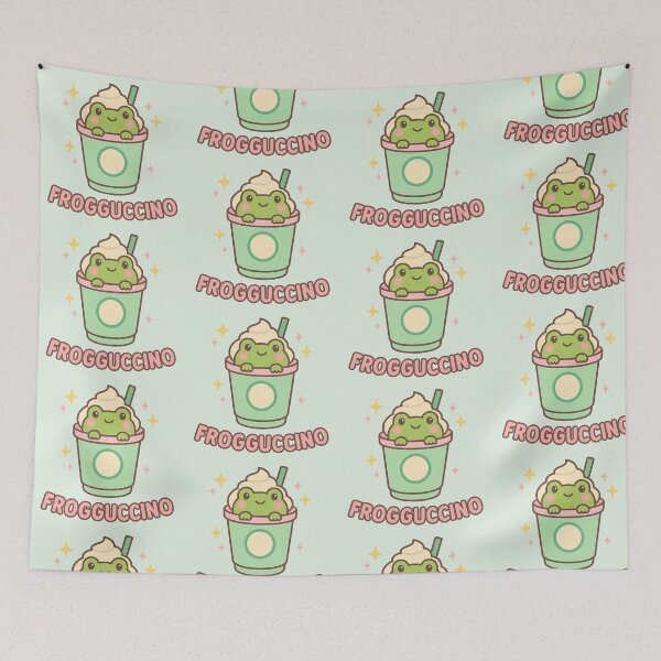 Item preview, Frogguccino – Cute Frog in Pastel Coffee Cup designed and sold by wwshd.