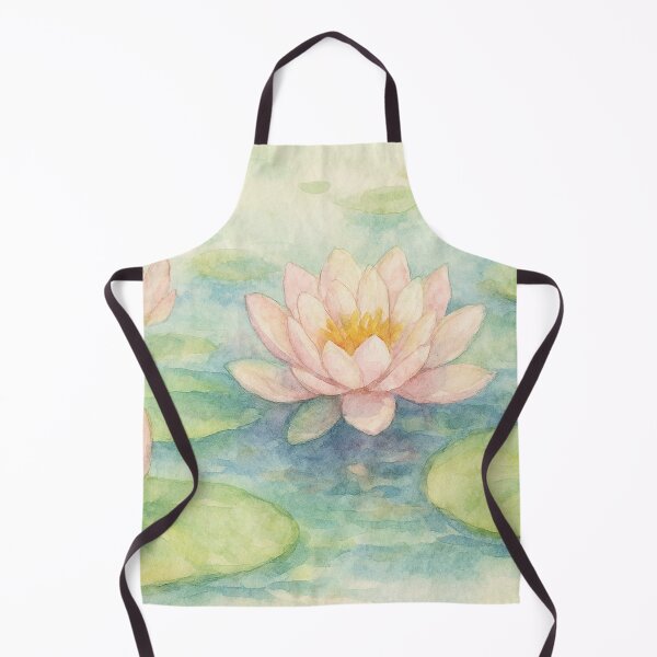 Item preview, Floating Lotus Flowers – Japanese Watercolor Art designed and sold by ワフパズル.