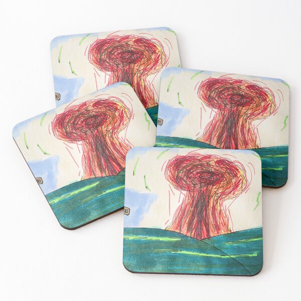 Item preview, Nuclear bomb landing in field designed and sold by Purpl3Bear.