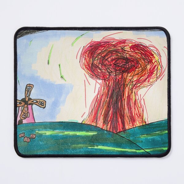 Item preview, Nuclear bomb landing in field designed and sold by Purpl3Bear.