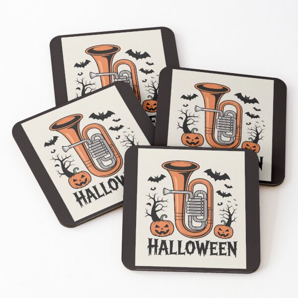 Item preview, Happy Halloween with tuba designed and sold by Agu210.