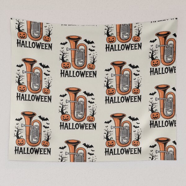 Item preview, Happy Halloween with tuba designed and sold by Agu210.