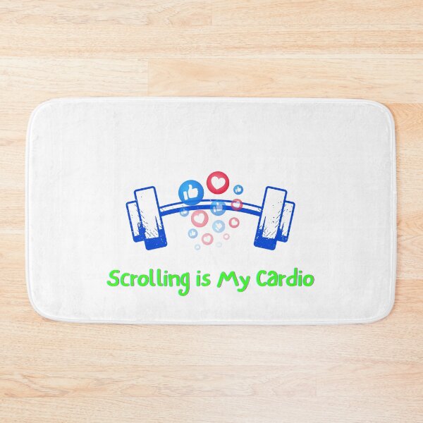 Item preview, Scrolling Is My Cardio | Funny Phone Case for Teens, Meme & Digital Life Lovers - green, green, green design designed and sold by Amalzaki.