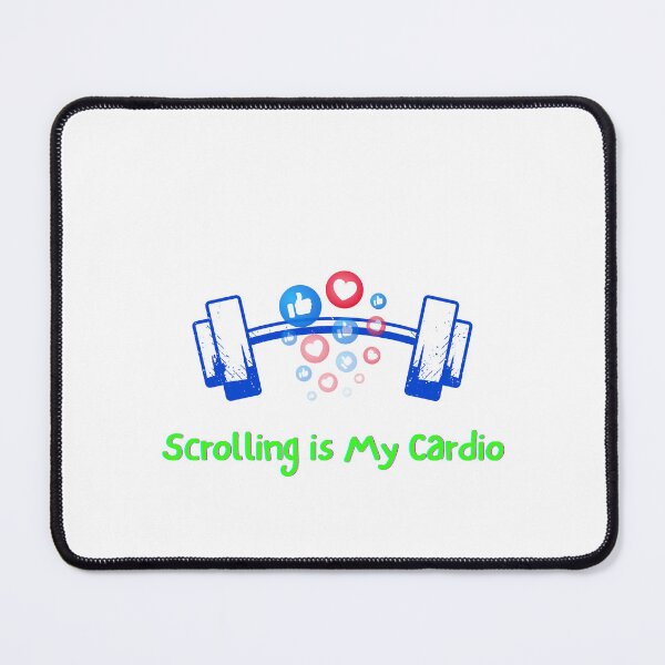 Item preview, Scrolling Is My Cardio | Funny Phone Case for Teens, Meme & Digital Life Lovers - green, green, green design designed and sold by Amalzaki.