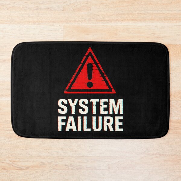 Item preview, System Failure Glitch Warning designed and sold by dead inside illustrations.