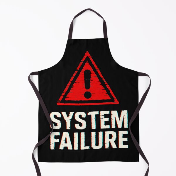 Item preview, System Failure Glitch Warning designed and sold by dead inside illustrations.