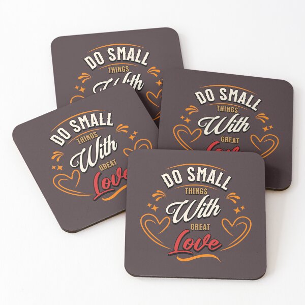 Item preview, Do Small Things with Great Love - Motivational quote designed and sold by PositivelyPrinted.