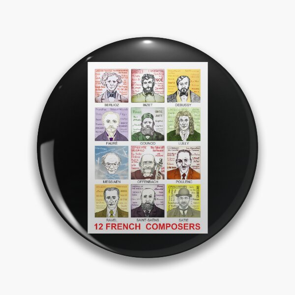 Item preview, 12 French Composers designed and sold by ClementMurazik.