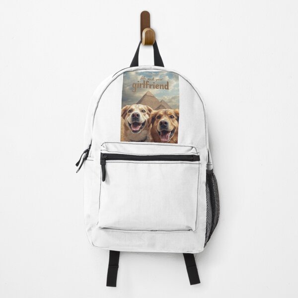 Item preview, Funny Dogs Selfie at the Pyramids – Me and My Girlfriend designed and sold by PixelVibe782.