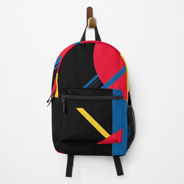 Item preview, Red Circle with Blue and Yellow Bars designed and sold by Moisky Art.
