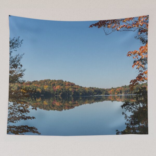 Item preview, Framing a Peaceful Autumn Lake designed and sold by Georgia Mizuleva.