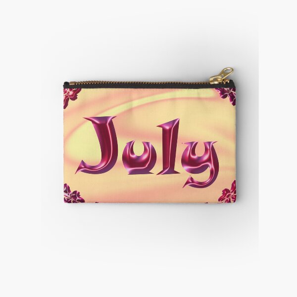 Item preview, July Name Design – Satin Pink Glossy Font, Cute Shiny Lettering :) designed and sold by Myriel-Myriel.