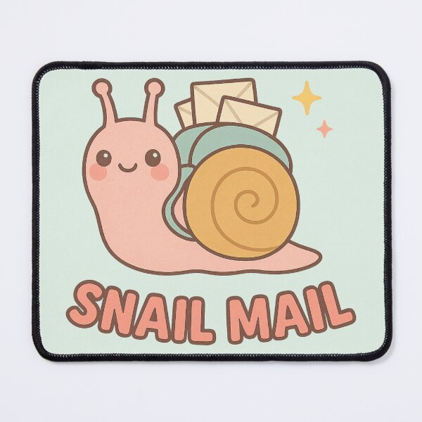 Item preview, Snail Mail – Cute Kawaii Snail with Letters designed and sold by wwshd.