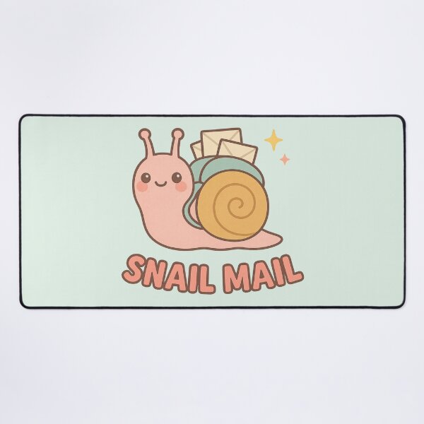 Item preview, Snail Mail – Cute Kawaii Snail with Letters designed and sold by wwshd.