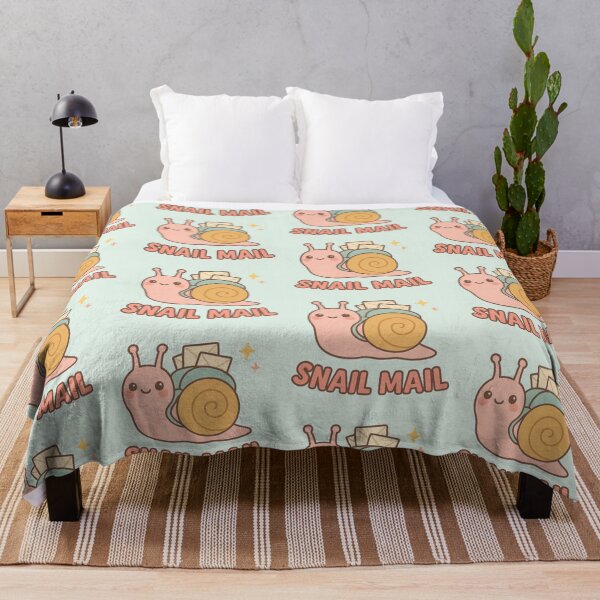 Item preview, Snail Mail – Cute Kawaii Snail with Letters designed and sold by wwshd.