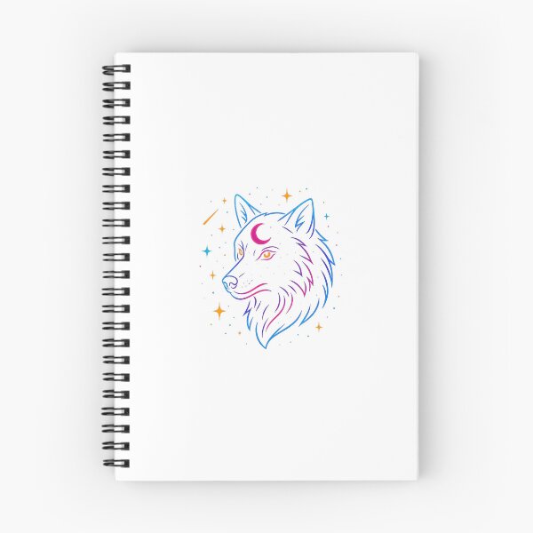 Item preview, Cosmic Neon Wolf designed and sold by LitteNickShop.