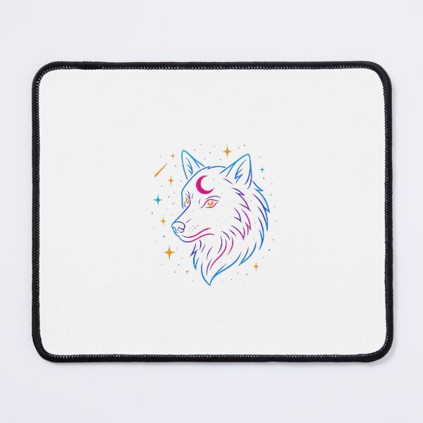 Item preview, Cosmic Neon Wolf designed and sold by LitteNickShop.