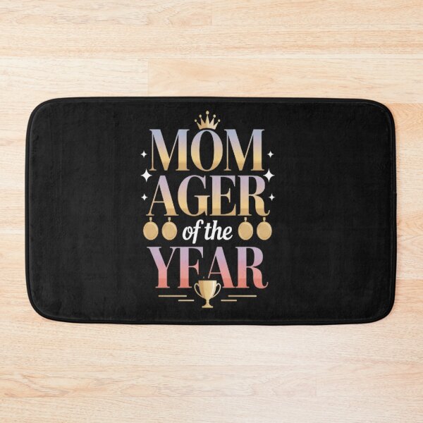 Item preview, Mom Ager (Mom + Manager) of the Year Award Slogan designed and sold by JustForYouGifts.