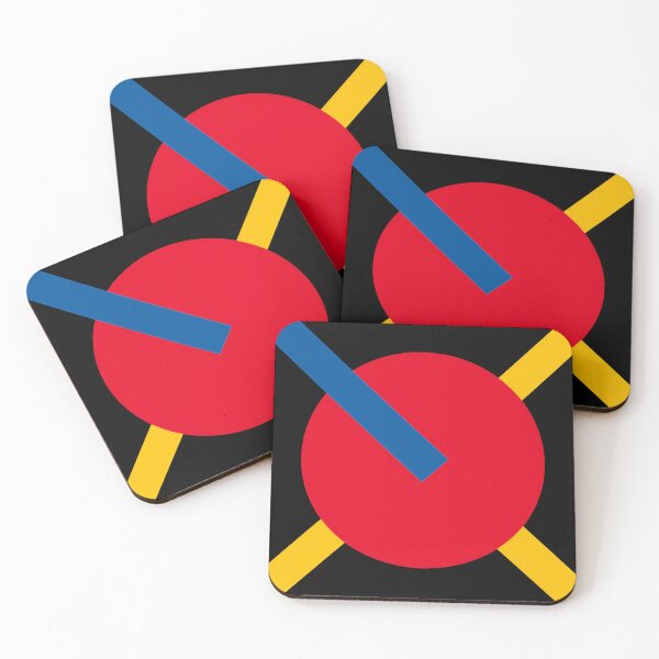 Item preview, Red Circle with Blue and Yellow Cross designed and sold by Moisky Art.