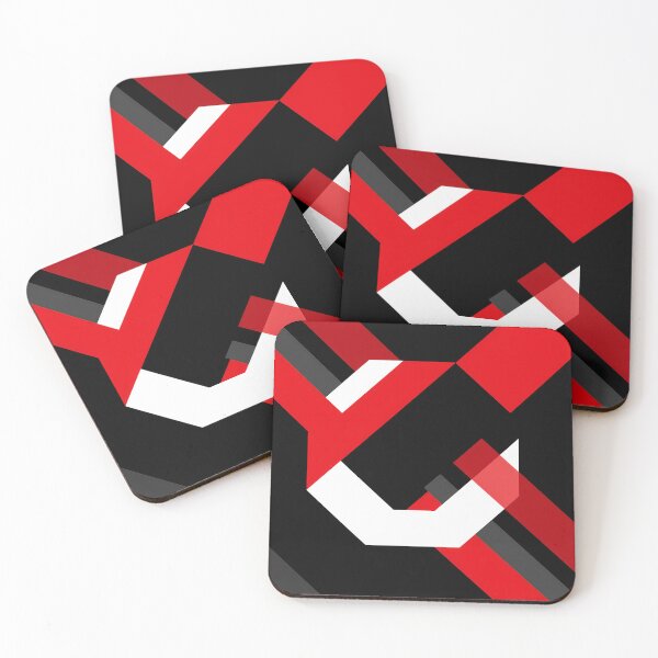 Item preview, Red and White Hexagon Geometry designed and sold by Moisky Art.