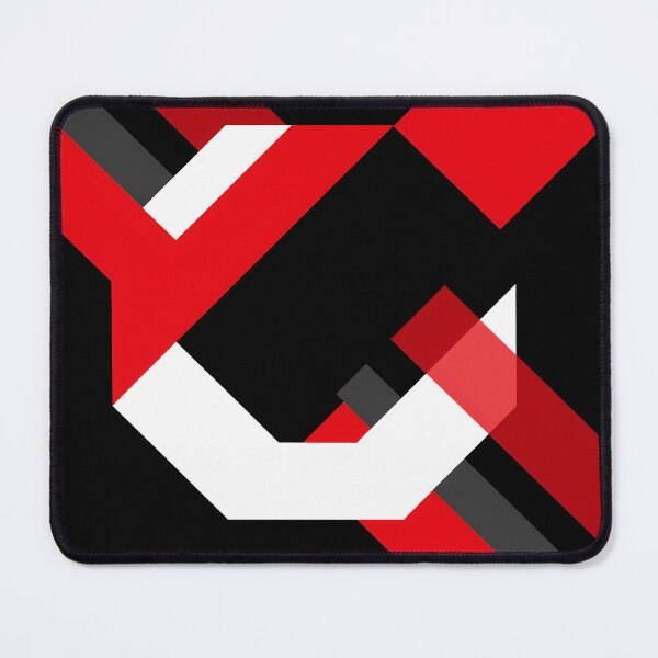 Item preview, Red and White Hexagon Geometry designed and sold by Moisky Art.