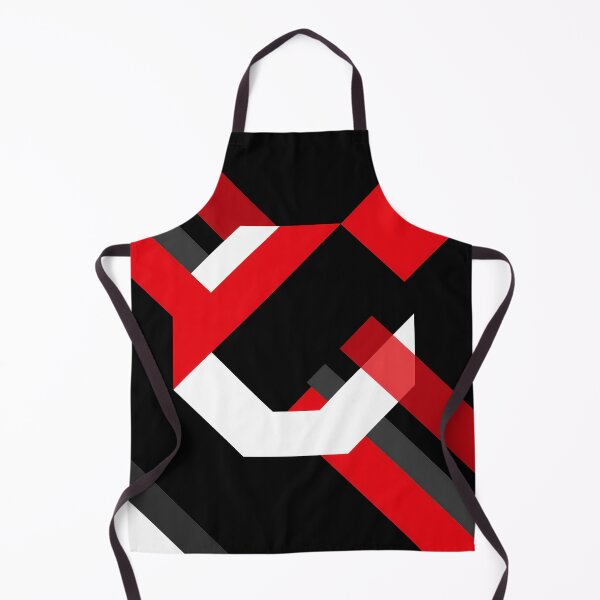 Item preview, Red and White Hexagon Geometry designed and sold by Moisky Art.