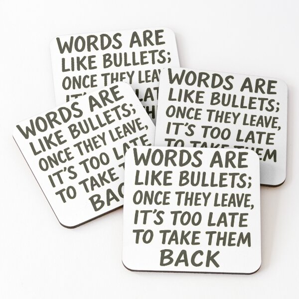 Item preview, Words are like a bullet  designed and sold by AMAOZ.