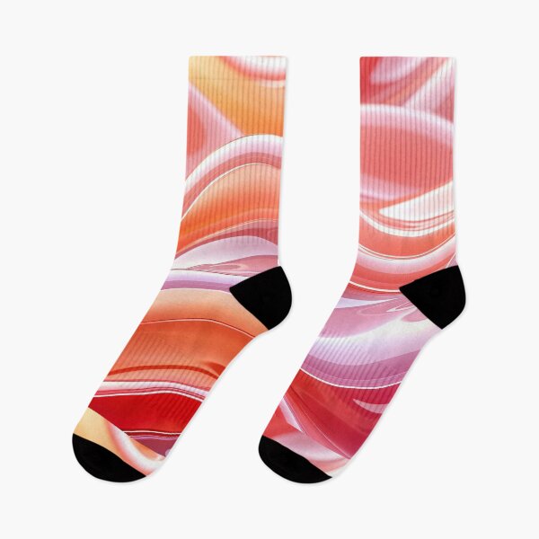 Item preview, Vibrant glossy pastel ribbon waves with smooth reflections and bold gradients creating elegant flowing abstract design designed and sold by Mimoshi ⭐⭐⭐⭐⭐.