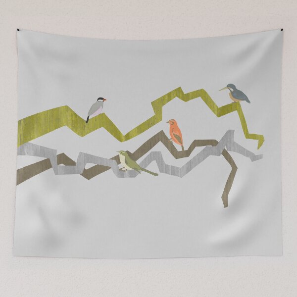 Item preview, Edo Songbirds – Calm and Refined | Angular Branches designed and sold by tokomoroJP.