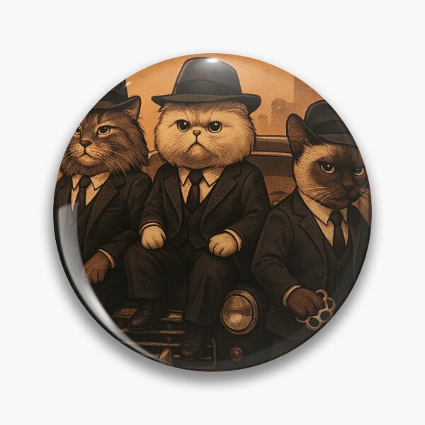 Item preview, Purr Syndicate Funny Cat Gang T-Shirt | Cool Feline Mob Graphic Tee #3 designed and sold by Endthedisease.