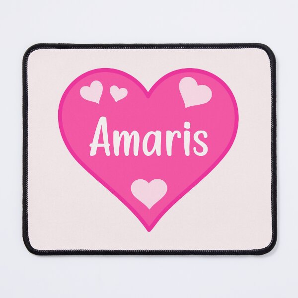 Item preview, Amaris Name Pink Heart  designed and sold by Jeallan Designs.