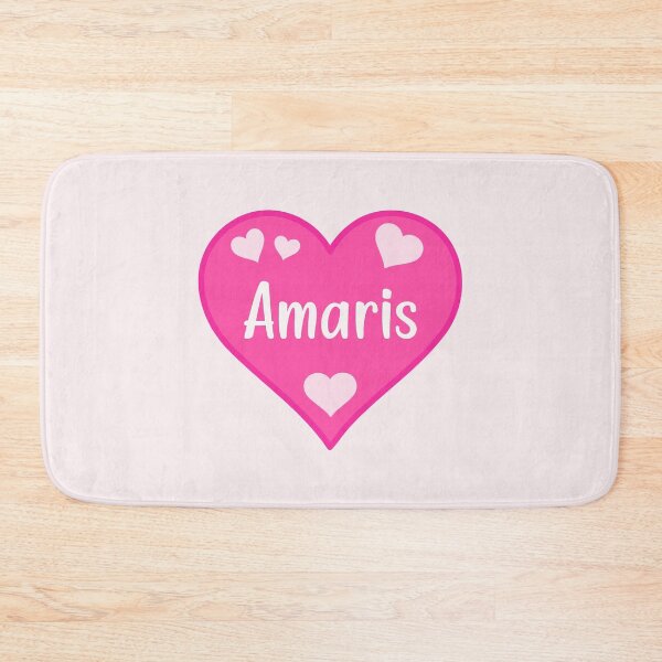 Item preview, Amaris Name Pink Heart  designed and sold by Jeallan Designs.