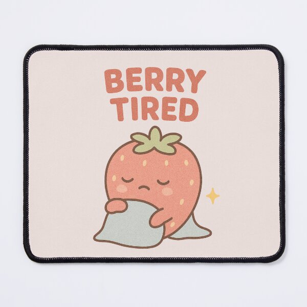 Item preview, Berry Tired – Sleepy Strawberry with Blanket designed and sold by wwshd.