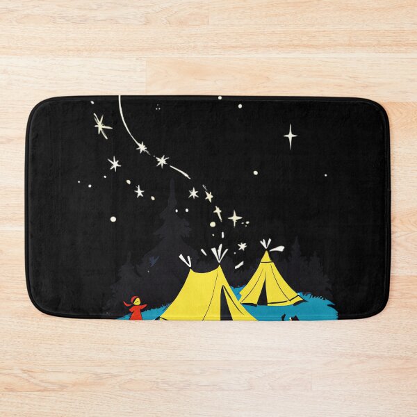 Item preview, A campfire beneath a starry night sky designed and sold by PaulTSchafer.